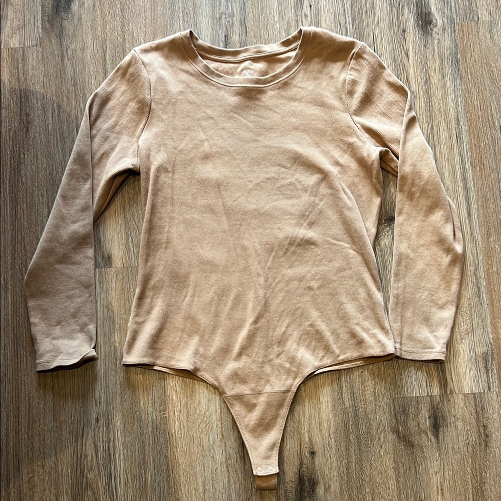 Nuuds Oatmeal Long Sleeve Bodysuit